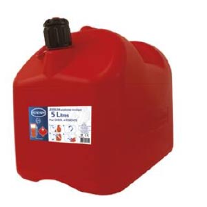 JERRICAN HYDROCARBURE PE 20L AVEC BEC ANTIGOUTTE